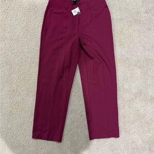 Ashley Stewart Burgundy Pants